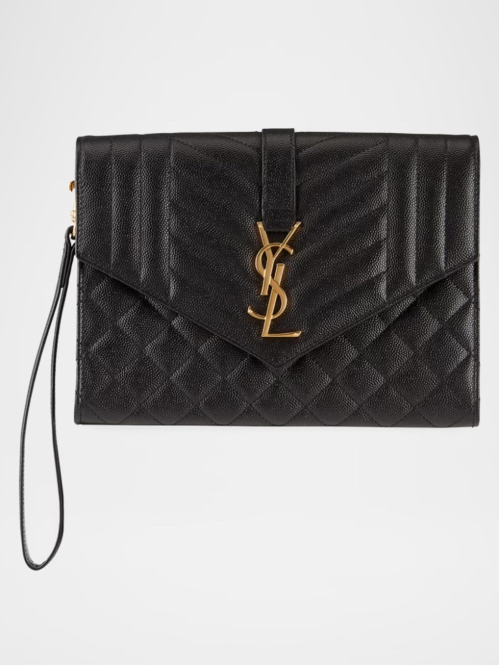 Saint Laurent Clutch in grained leather